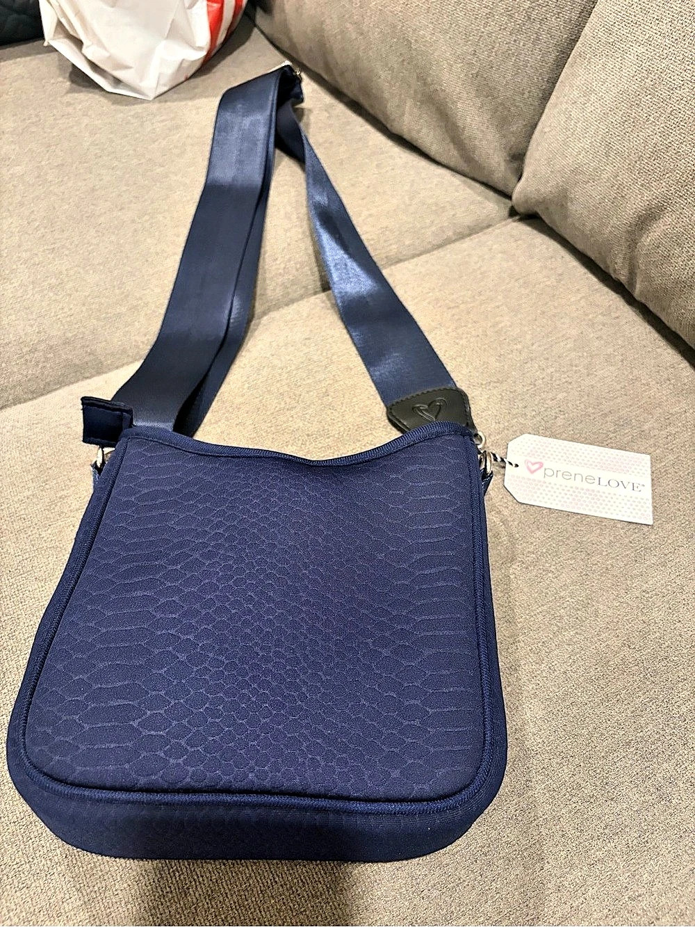 BreneLove Everyday Bag Love Crossbody Bag in Blue NWT